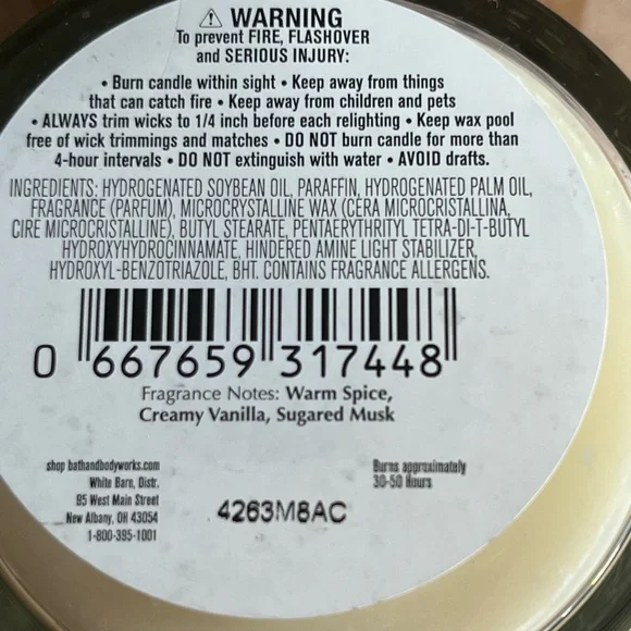Bath & Body Works Sugared Snickerdoodle Single Wick Candles- 2 count - Picture 6 of 7